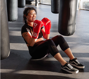 Woman Kickboxing