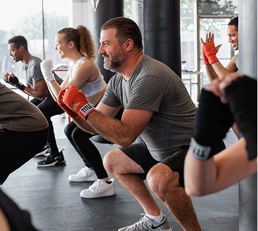Man Kickboxing